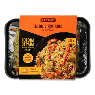 Плов Portion з куркою та овочами 300г