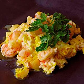 Huevos Revueltos Con Gambas
