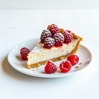 Чийзкейк с пресни малини