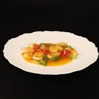 187. Gamberi con salsa piccante