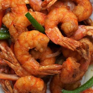 Dry Chili Prawns with Vegetables