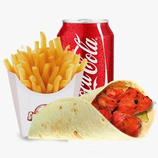 177 Menú Rollo De Tikka(pollo,garlic,malai tikka) En Pan Hindú O Pan durum