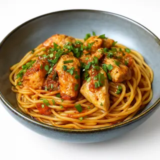 Spaghettis Poulet
