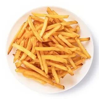 Patatas fritas con yogurt y picante