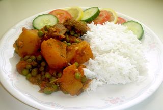 Minji Mixed with Beef served with rice