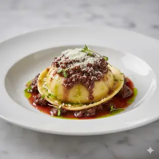 Ravioli Gigante Di Coda Di Toro