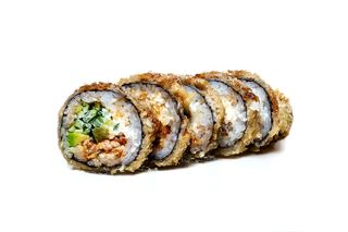 Теплий рол з вугрем та сиром 