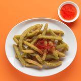 Спаржева квасоля в паніровці