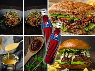 Бургер сет (на двох) + напої (1250g)