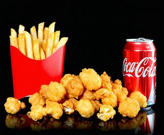 Menú pop corn de pollo (12 Uds.)