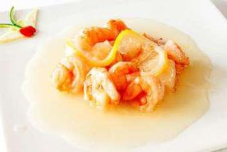 Gamberi in salsa limone