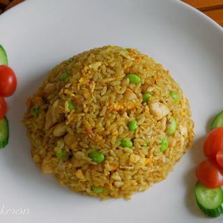 Riso curry con pollo