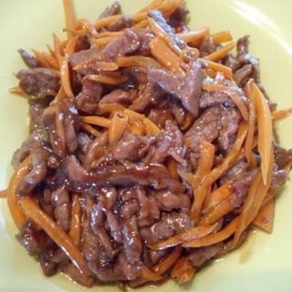 Ternera con zanahoria picante