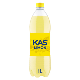 KAS Limón Refresco con gas sabor Limón Botella 1 Litro