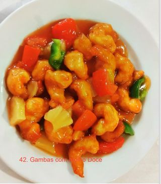 Gambas com Molho Doce