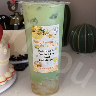 Matcha con Osmanthus