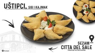 Uštipci sa sirom i kajmakom