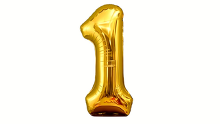 Balon foliowy 92cm złoty 1