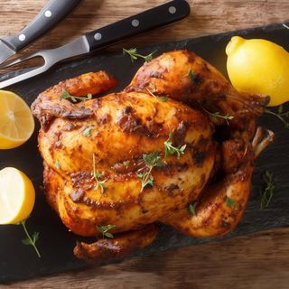 1/2 Pollo Asado con Patatas