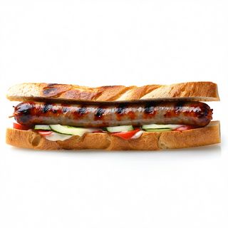 Bocadillo De Longaniza Fresca A La Brasa En Pan