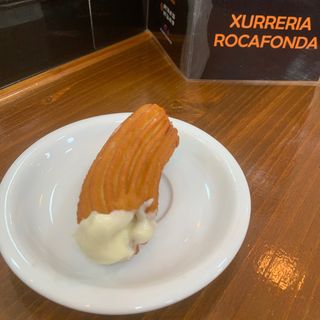 Churro relleno con NOCILLA BLANCA