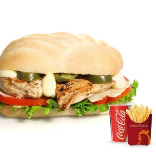 Panino Mega Chicken Parmigiano menù