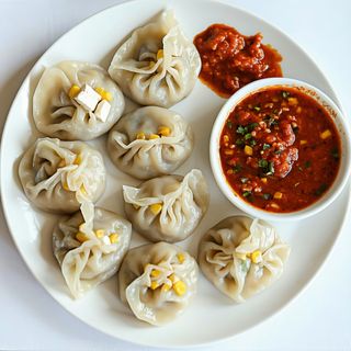 Paneer Corn Momo (8 Pcs)