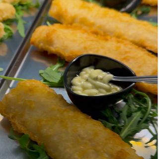 Merluzzo in tempura con maionese al mojito