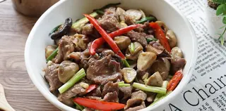 Fried Meat with Oyster Sauce