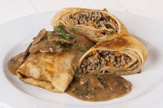Crepe con carne