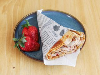 Crepe De Chocolate Negro Y Sirope