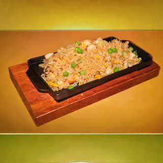 A68. Riso sathe con frutti di mare alla piastra