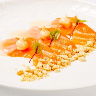 A3:CARPACCIO SALMONE CAPESANTE