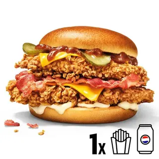 Menu Double Kentucky BBQ&Bacon