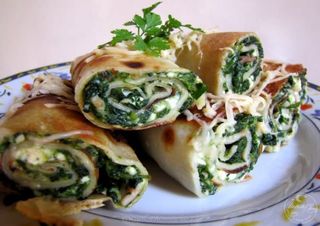 Naleśniki ze szpinakiem 2szt