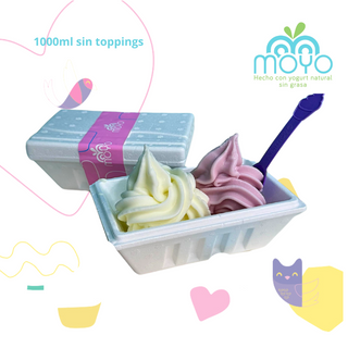 Tarrina de 1000ml multisabor sin toppings