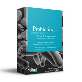 Probiotics 14 Cepas - 30 Cápsulas Vegetales De 812Mg (Apto Para Veganos)