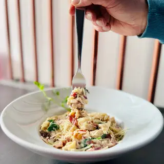3. Tagliatelle a'la carbonara