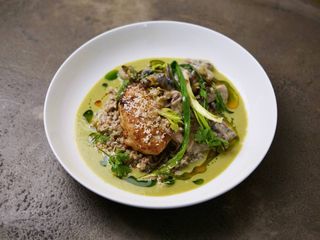 Гречка з курячою котлетою