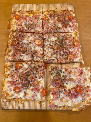 Pizza Jamón York  Y Queso (porción)