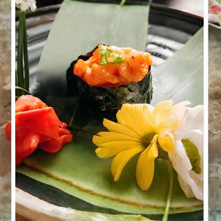 Спайси суши с копченым лососем