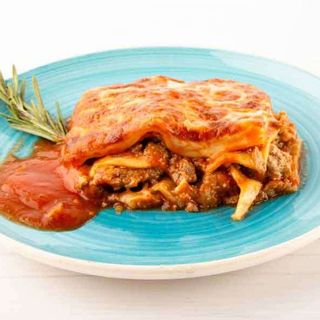 Lasaña de ternera a la boloñesa