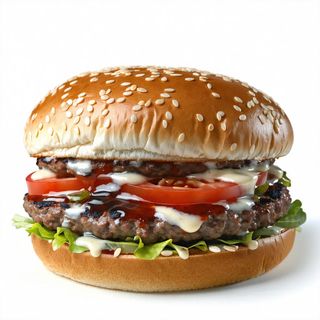 Cheese burger menù con patatine e bevanda 33 cl lattina