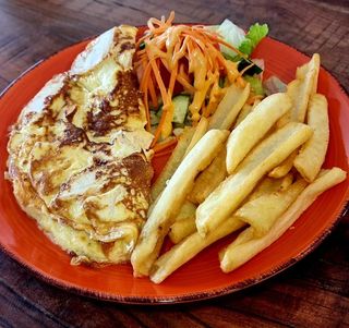 Onions & Mushrooms omelette