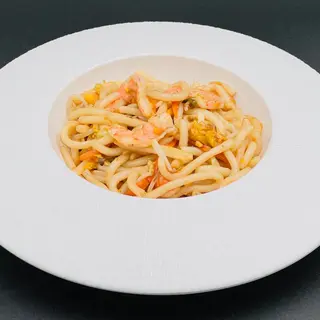 49. Udon con gamberi e verdure