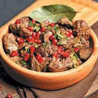 ქათმის ღვიძლი კეცზე