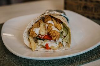 Shaorma de pui la lipie