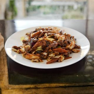 File oslića sa povrćem i pečurkama