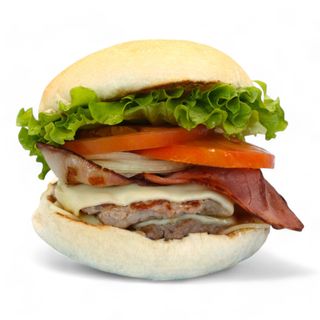 Hamburguesa 6. Doble De  Carne, Bacon Y Huevo