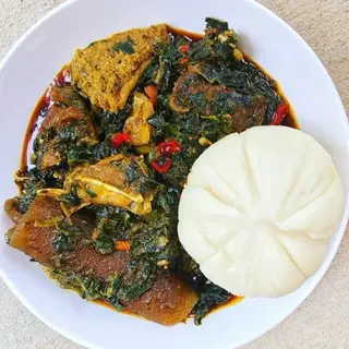 Semovita with Vegetable Soup
